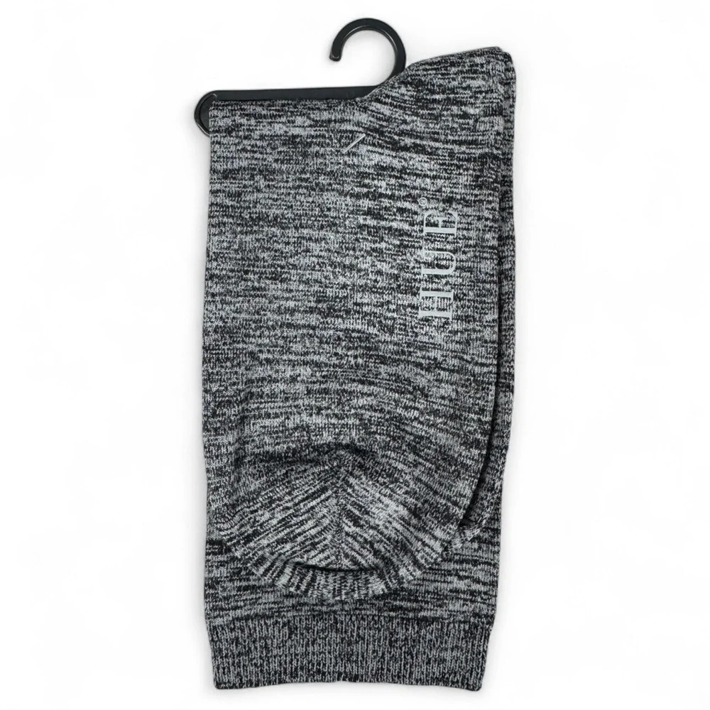 Hue Bodysock Black Marled Gray Cotton Socks One Size Fits Most‎